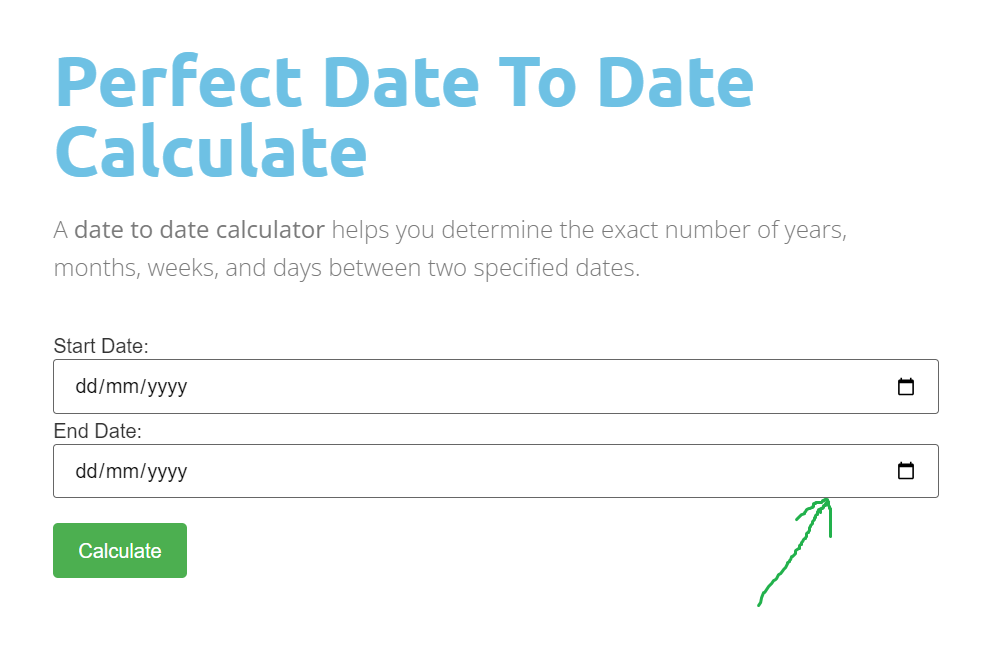 date to date calculate