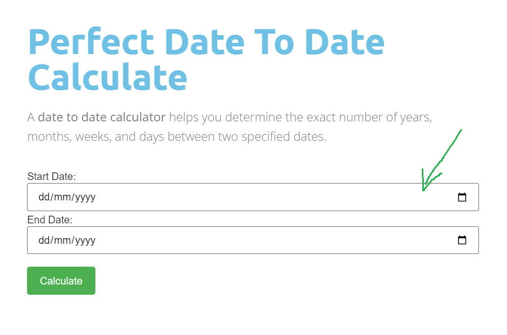 date to date calculate